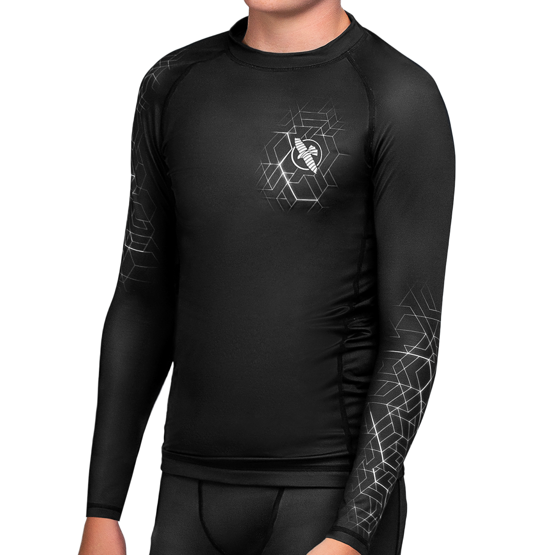 Hayabusa Geo Youth Rash Guard For Jiu Jitsu & Wrestling
