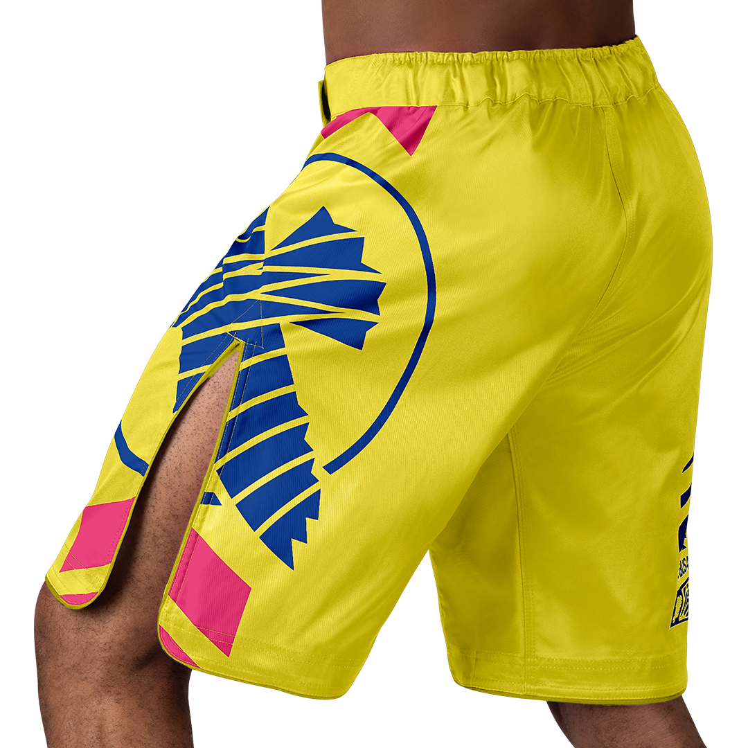 shorts mma Hayabusa Chikara Recast Performance Yellow Grappling MMA BJJ UFC 