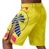 Yellow/Blue Icon Fight Shorts - Back with left perspective