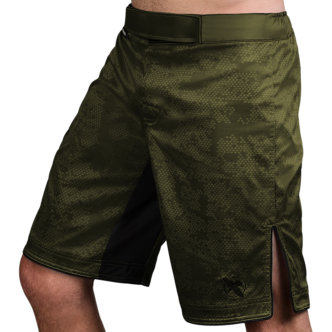 Hexagon Fight Shorts Green