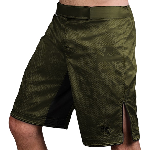 Hexagon Fight Shorts Green
