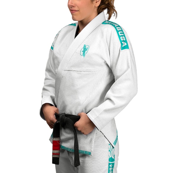 Lightweight Jiu Jitsu Gi White/Teal