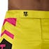 Yellow/Blue Icon Fight Shorts - Outer waist detail