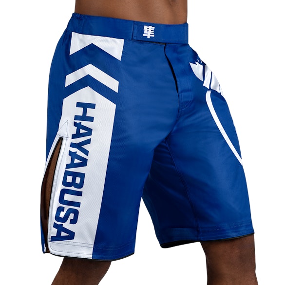 Blue/White Icon Fight Shorts - Main, left