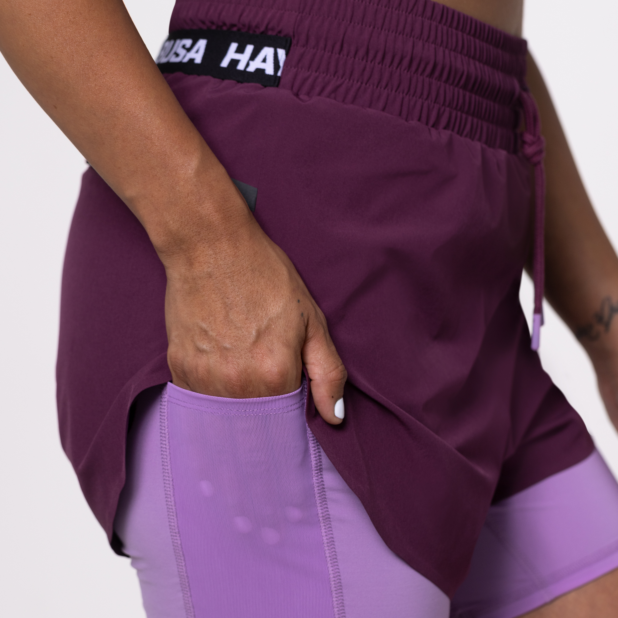 Hayabusa Women's Mid Rise Layered Shorts • Hayabusa
