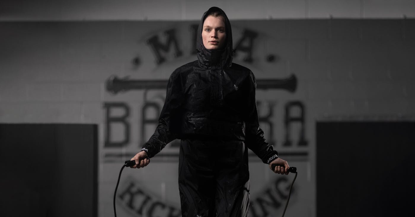 Hayabusa hooded sauna suit benefits for weight loss, fitness, and performance enhancement.