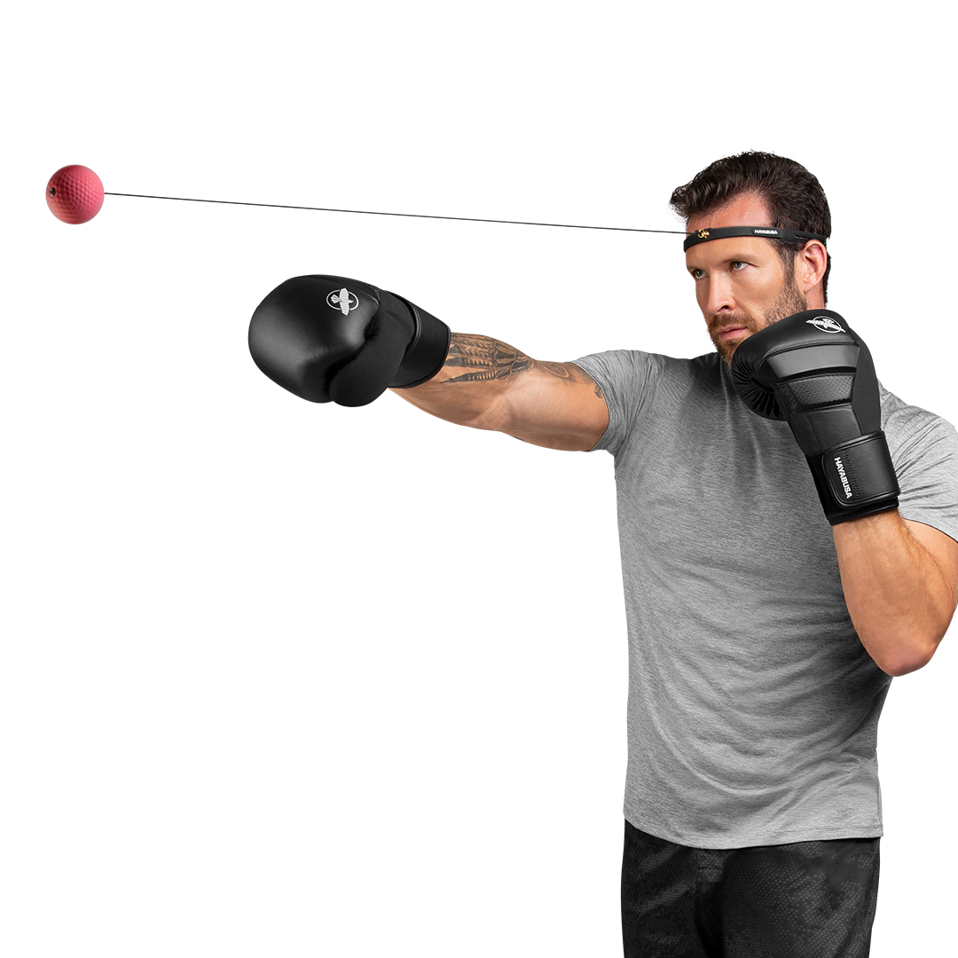 Fight Ball Reflex Kit Gants de Musculation Sac à Cordon en Velours Balle de Tennis KINDOYO Boxe Réflexe Ballon de Combat Kit Ensemble de 7 pièces