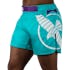 Teal/White Hayabusa Icon Mid-Thigh Fight Shorts - main shot
