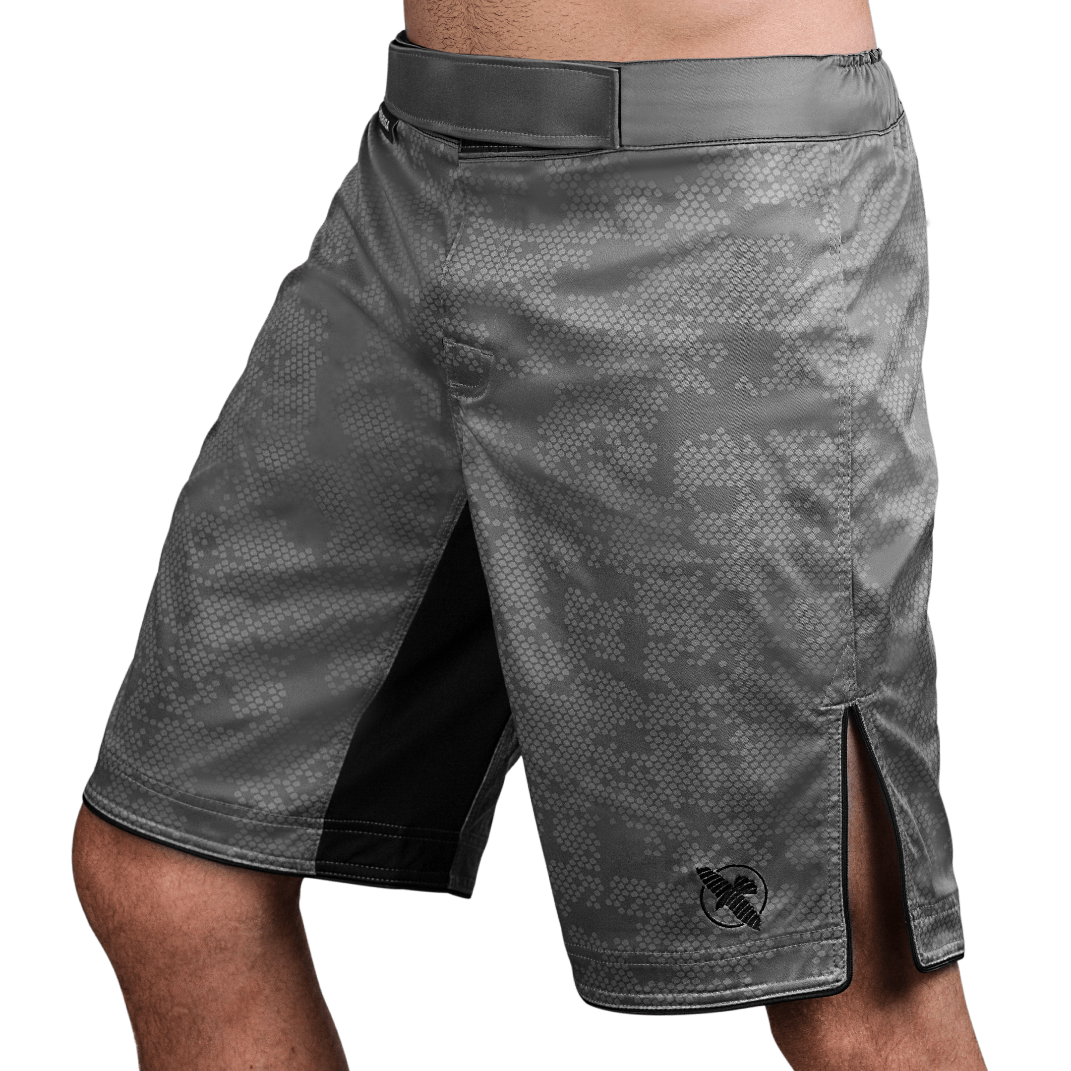 Hexagon Fight Shorts Grey