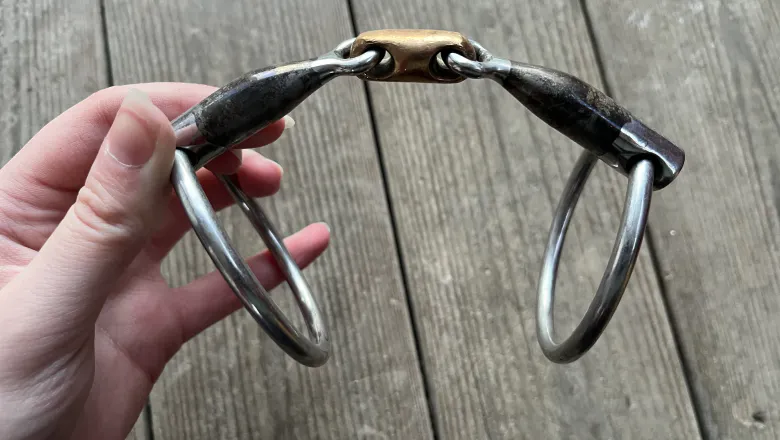 Double-jointed lock-up bit in the locked position