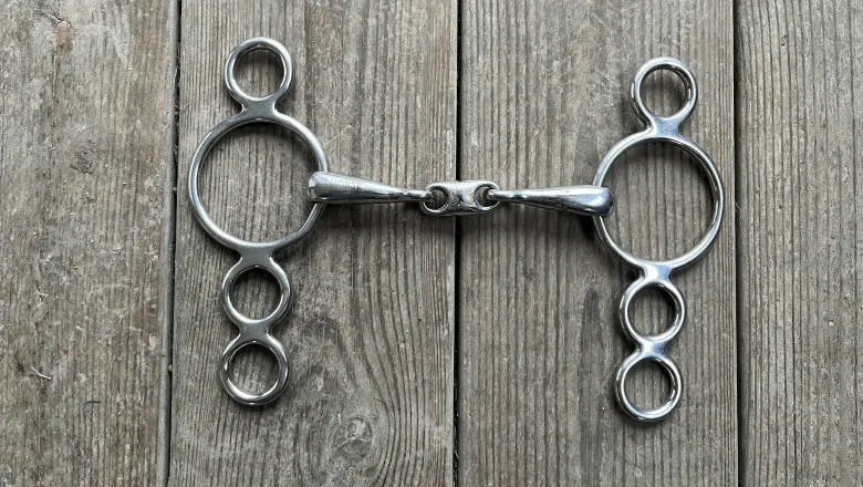 Three-piece Dutch gag bit