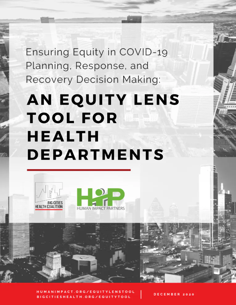 Webinar and tool: Applying an equity lens to decision making (56:56)