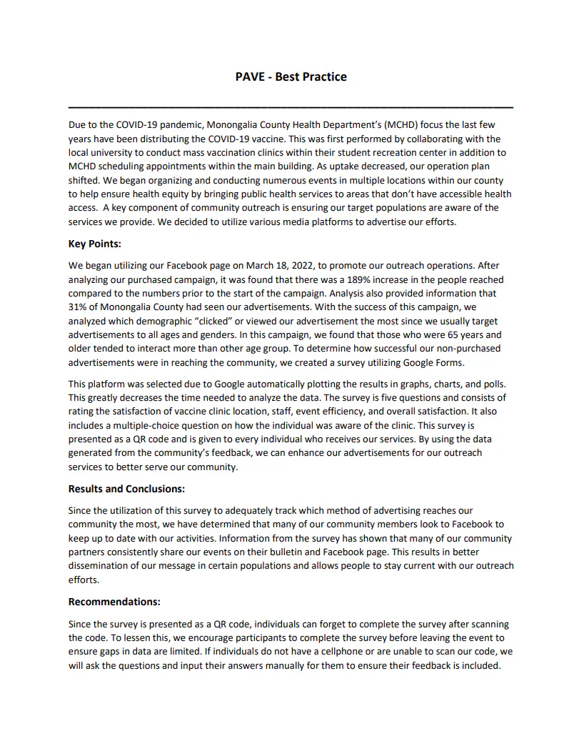 Tool: Case study using a survey to inform social media outreach