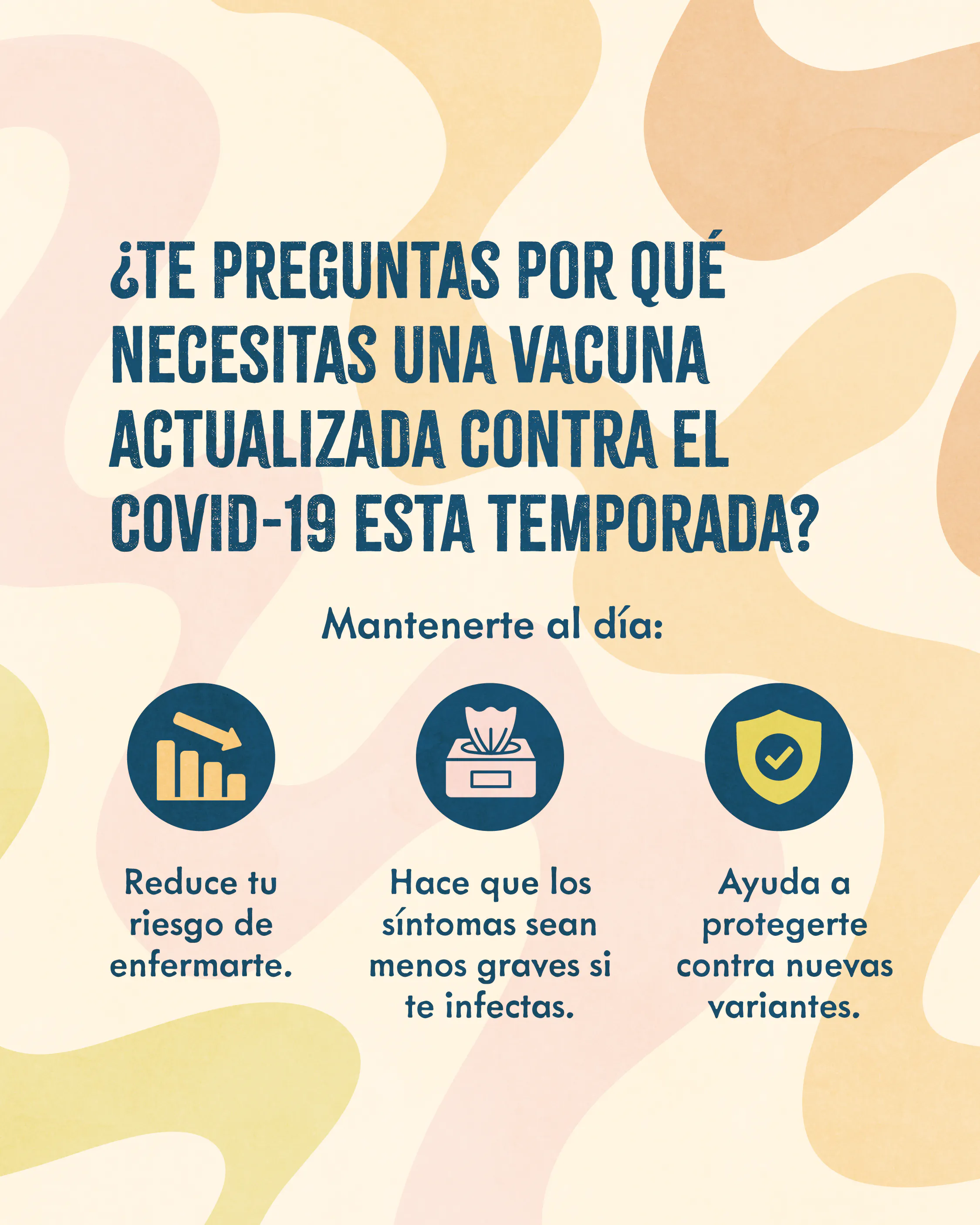 Estar al día con las vacunas contra el COVID-19 ayuda a mantenerte sano