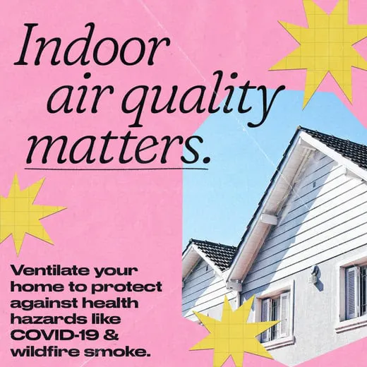 Social media: Graphic promotes improving indoor air quality (English, Spanish)