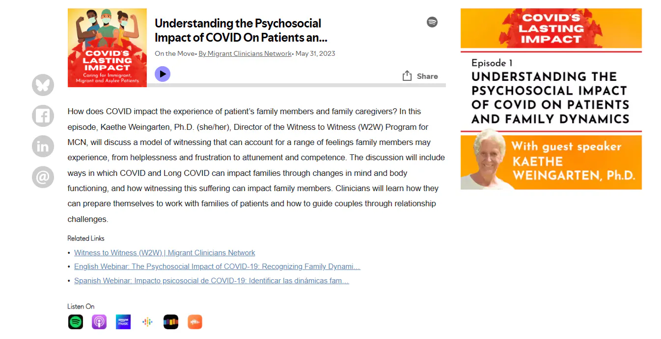 Video and podcast: Understanding the psychological impact of COVID on patients and family dynamics (25:57)