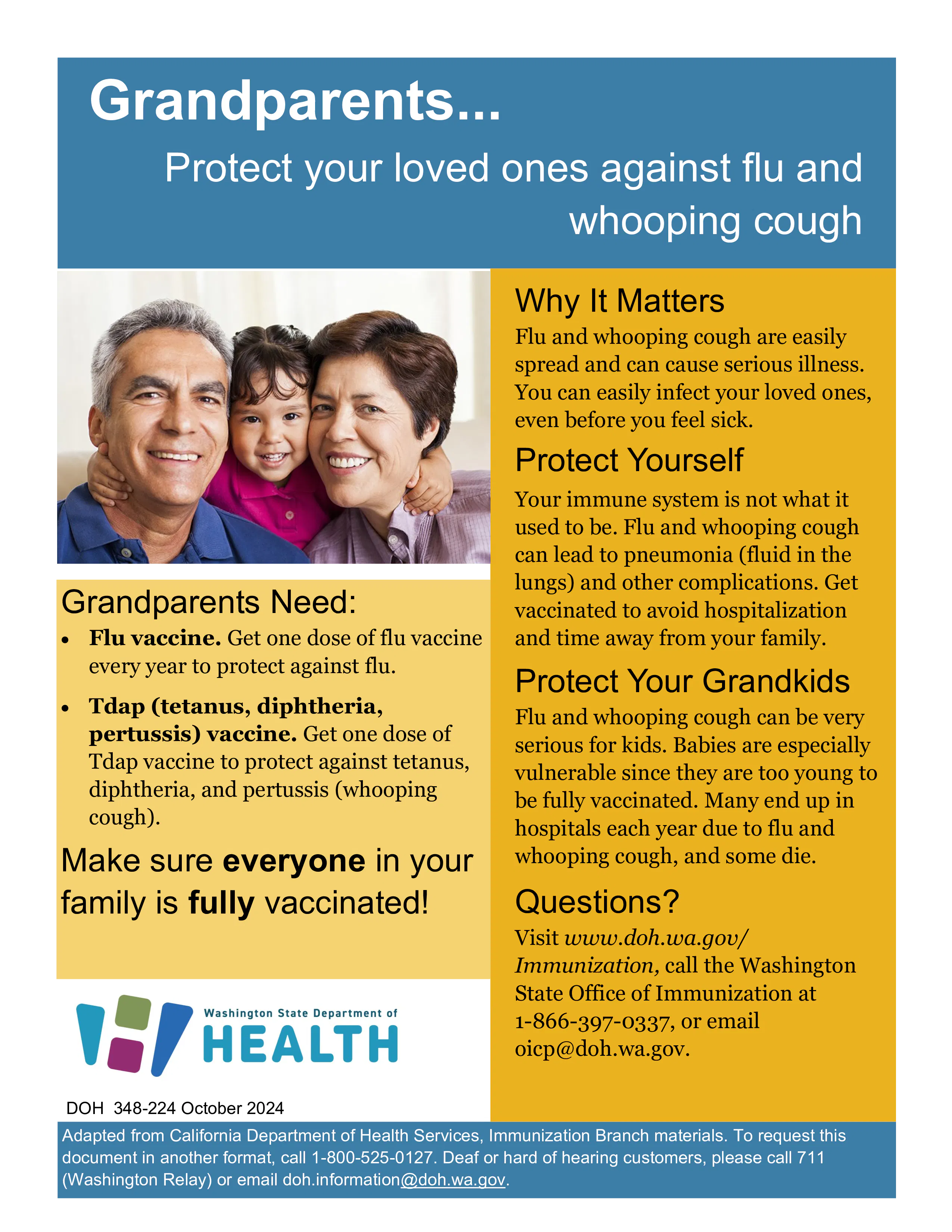 Factsheet: Grandparents Can Protect Loved Ones from Flu and Whooping Cough (English, Russian, Spanish, Vietnamese)