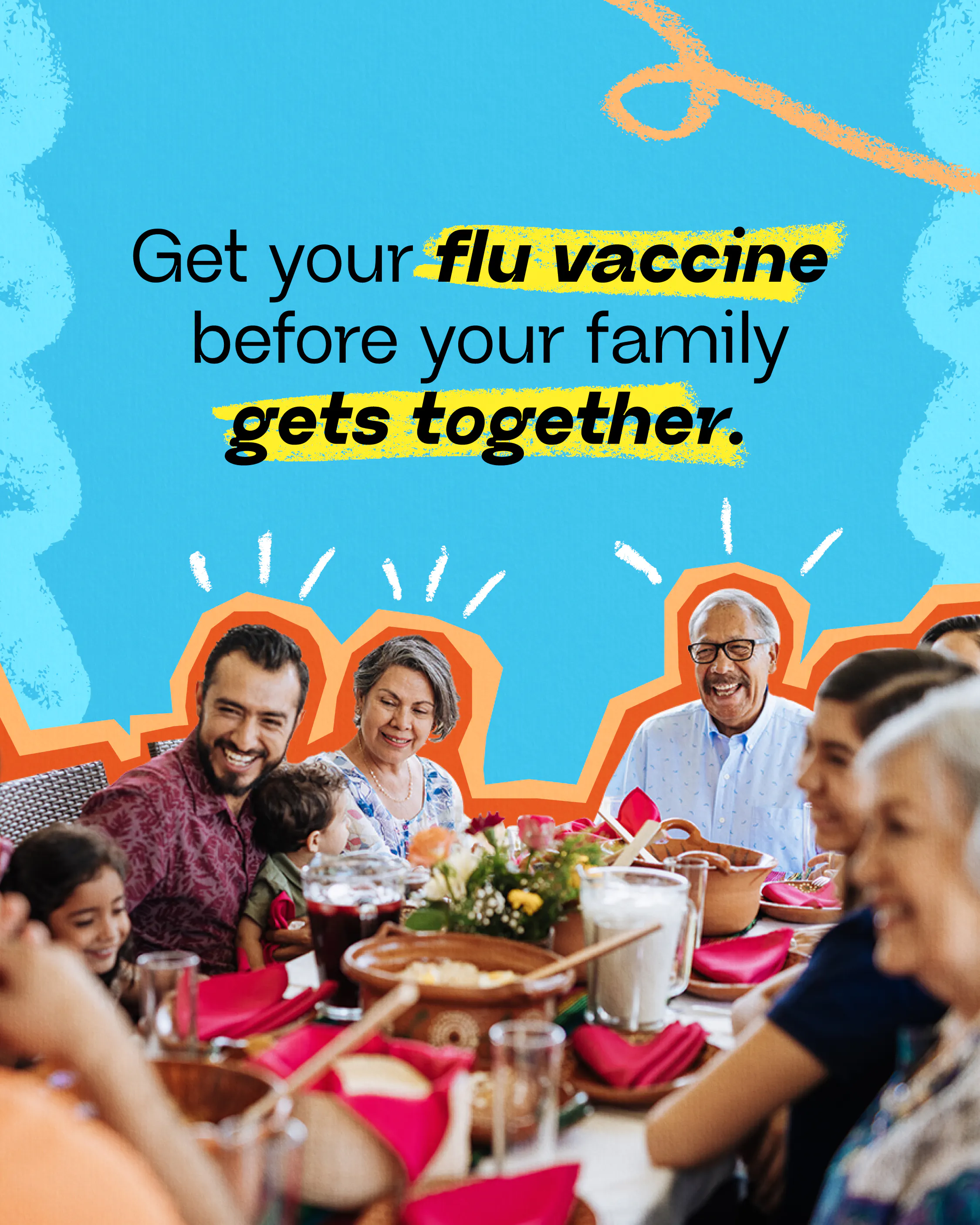 Get your flu vaccine your before family gatherings