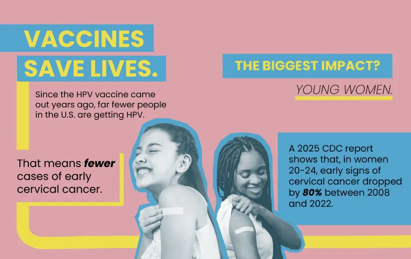 The HPV vaccine helps prevent cervical cancer and save lives
