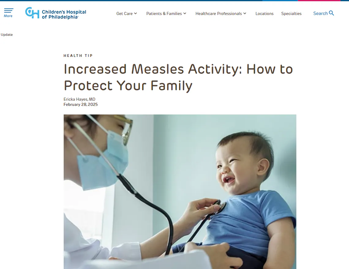 Factsheet: Protect Your Family from Measles