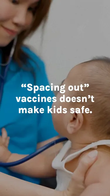 "Spacing out" vaccines puts kids at risk
