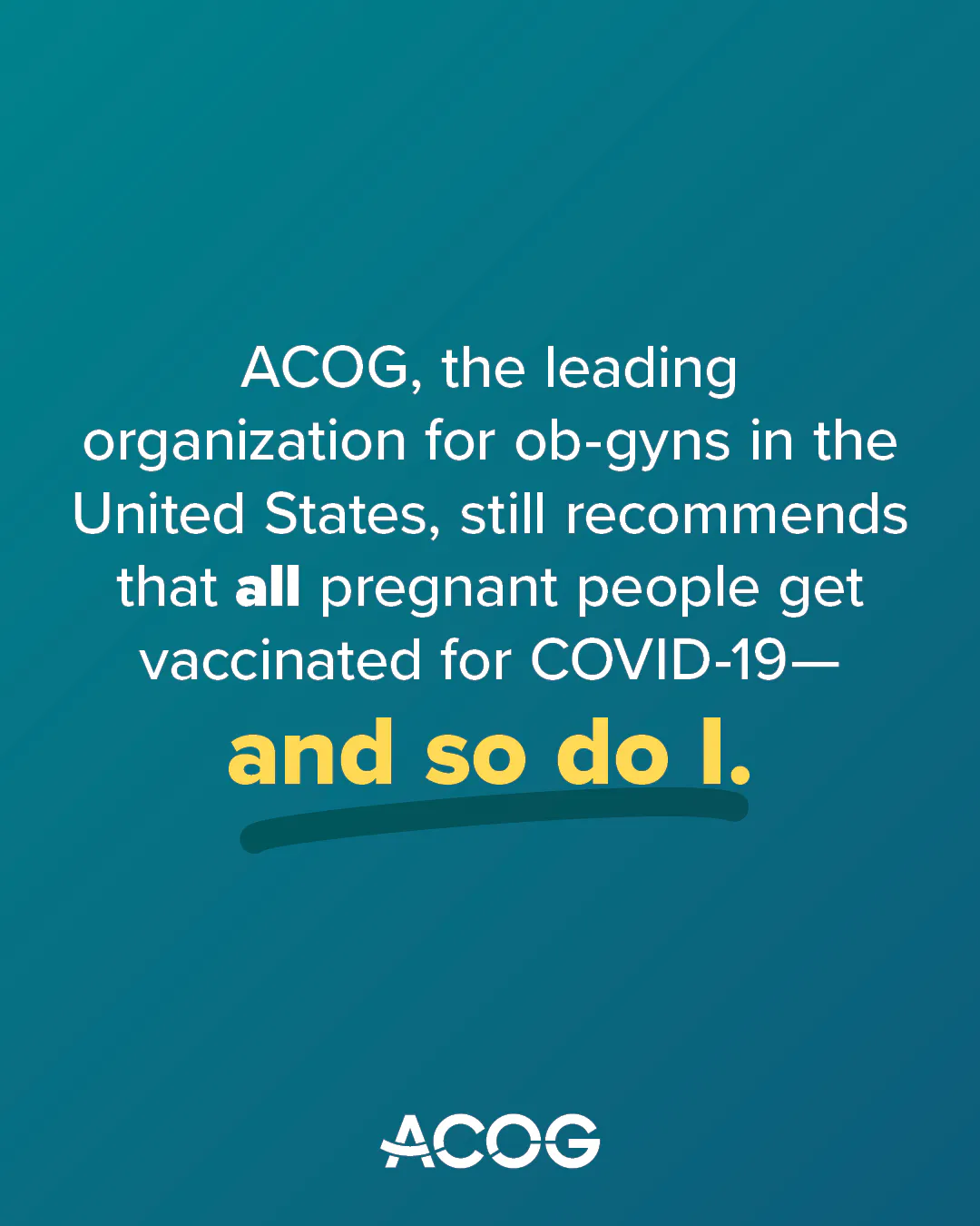 ACOG supports COVID-19 vaccination in pregnancy