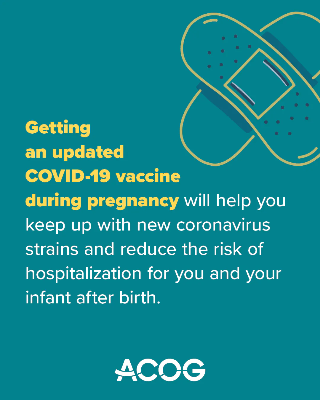 Getting the updated COVID-19 vaccine during pregnancy helps protect you and baby