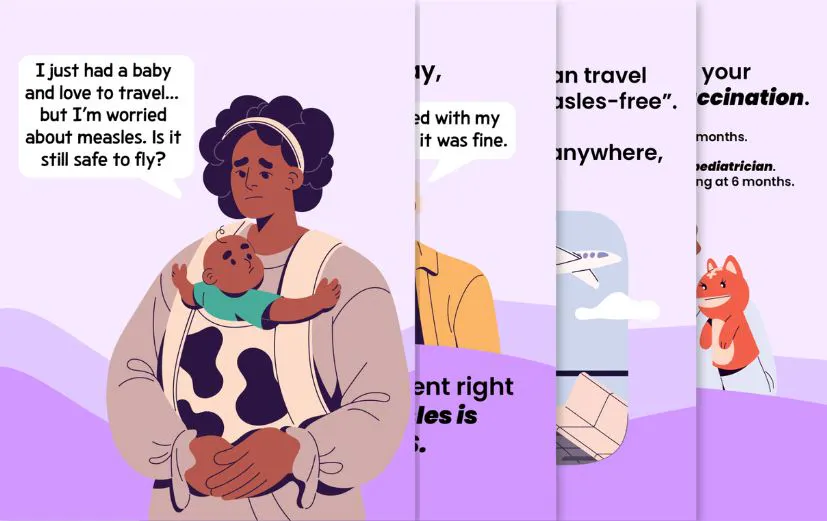 The MMR vaccine protects your baby pre-travel