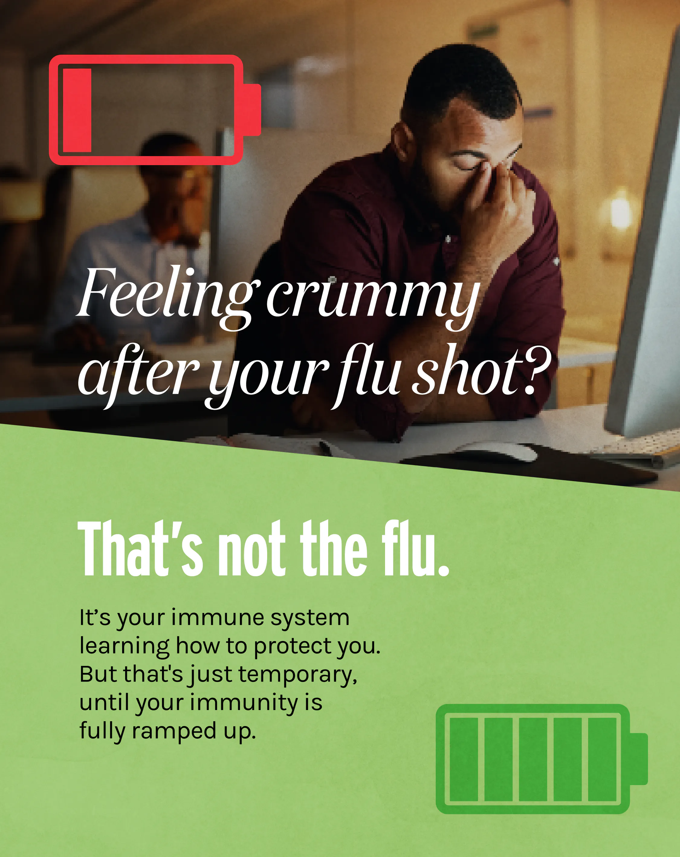 The flu vaccine cannot give you the flu