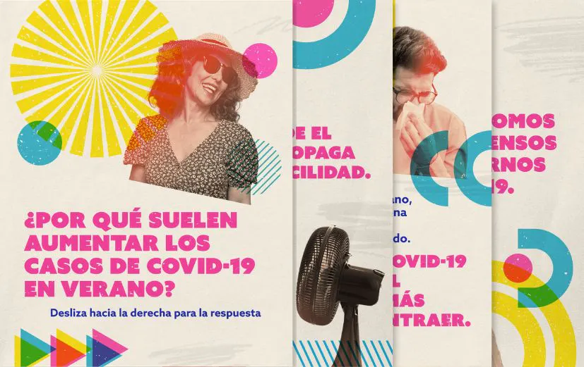 Redes sociales: Gráfico explica por qué los casos de COVID-19 a menudo aumentan en el verano (inglés, español)