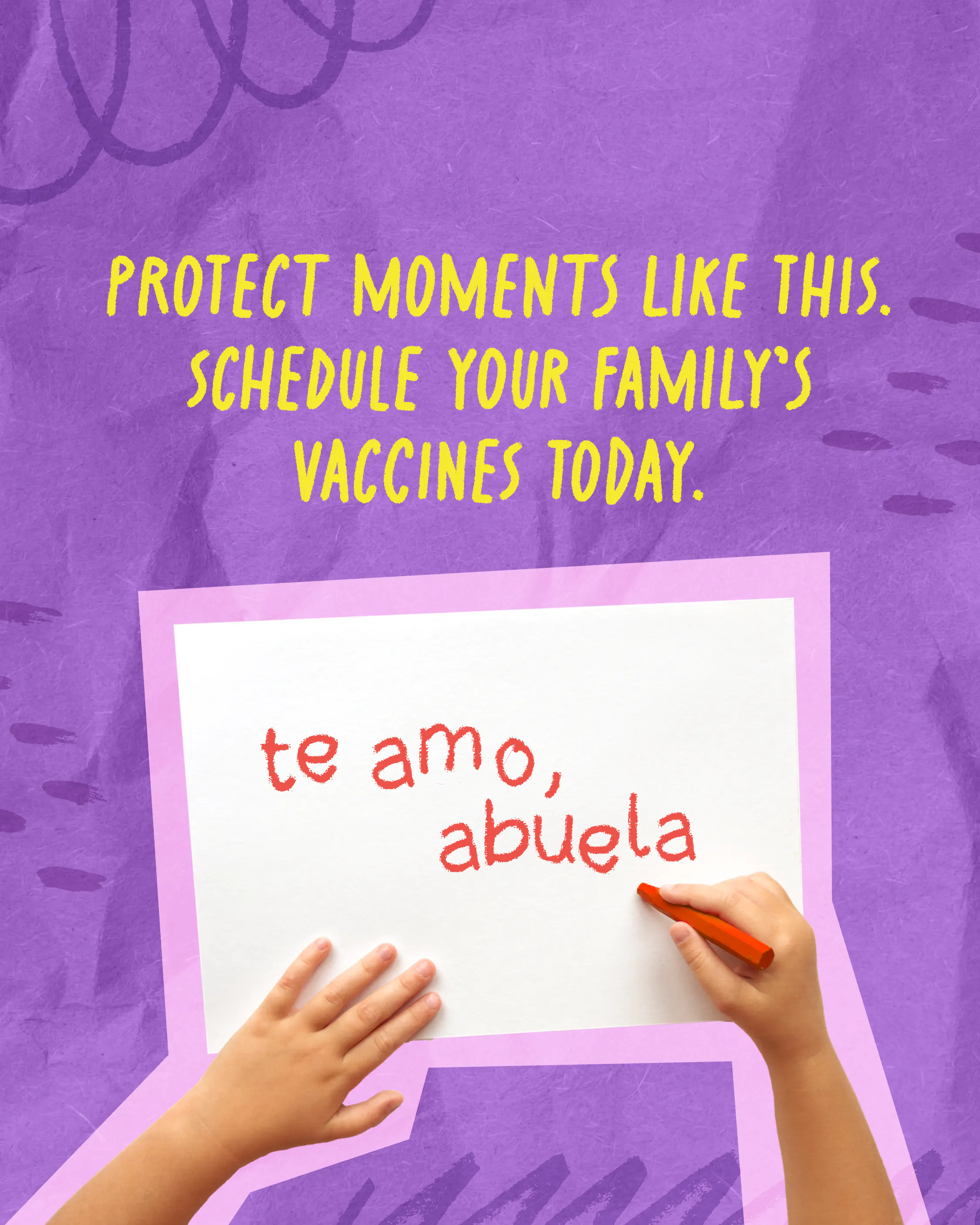 Schedule vaccines to protect family moments