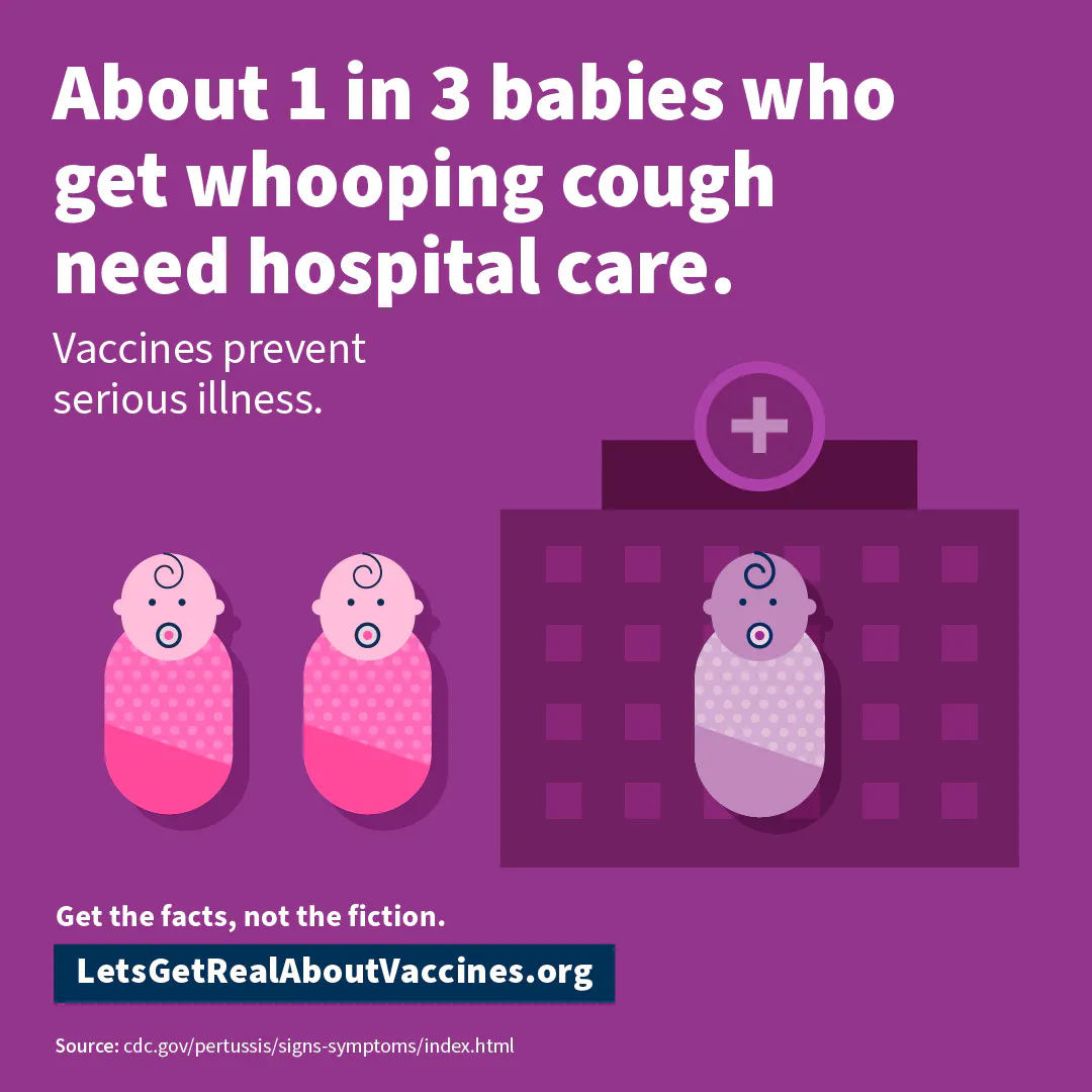 Whooping cough can send babies to the hospital