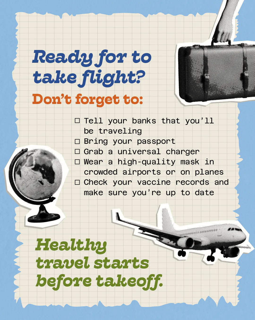 Travel tips to help prevent infections