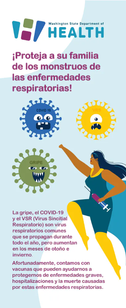 Hoja informativa: Protege a tu familia de los monstruos de las enfermedades respiratorias (inglés, marshalés, ruso, español, vietnamita, chino y amhárico)