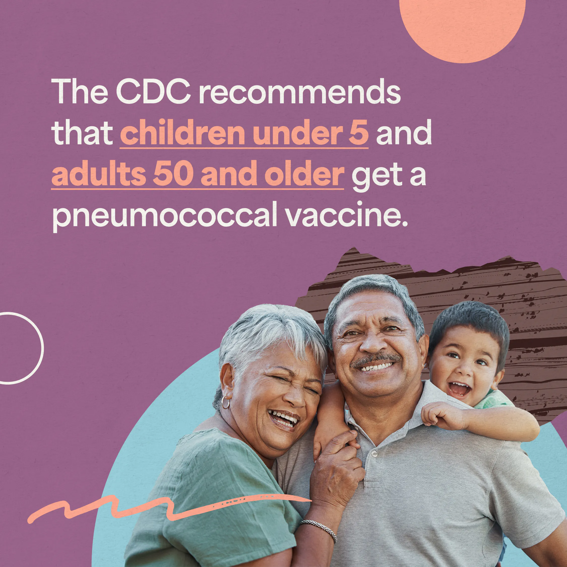 Social media: Graphic highlights eligibility for pneumococcal vaccines (English, Spanish)