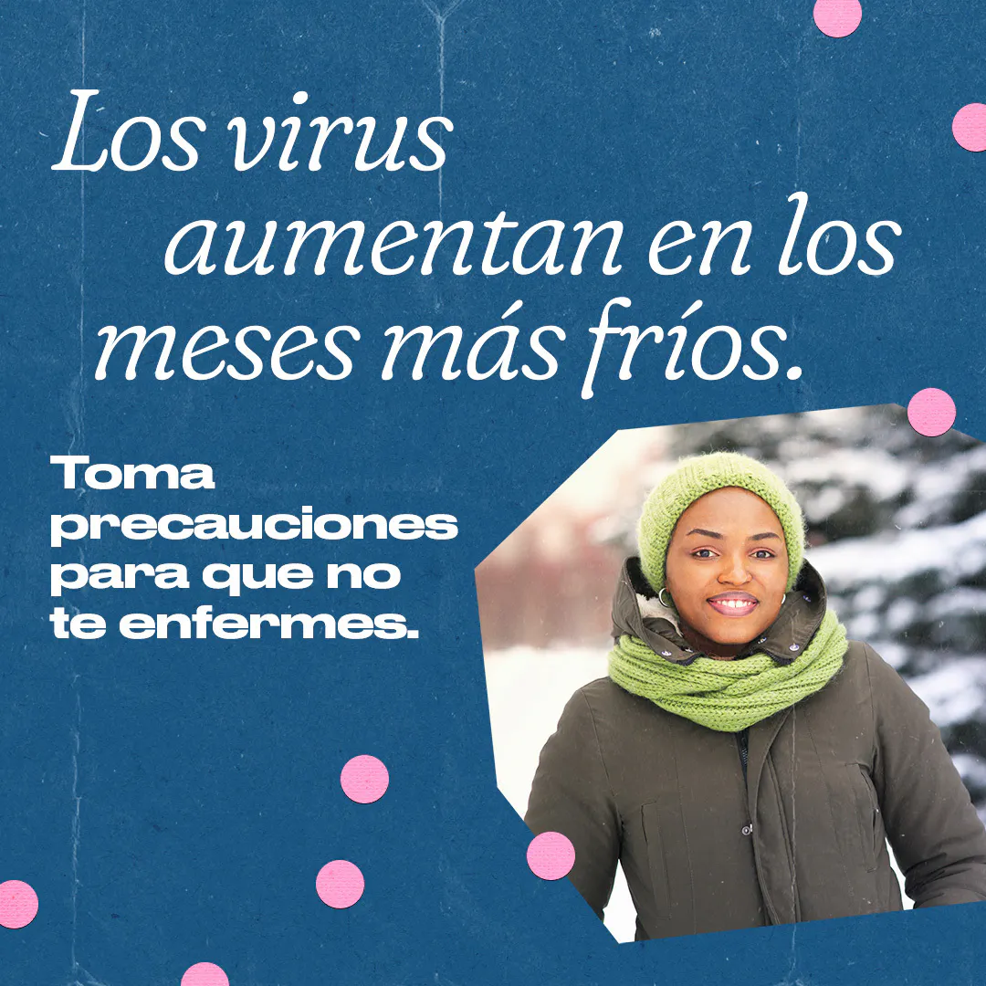 Redes sociales: Gráfico recomienda tomar precauciones para la temporada de virus respiratorios de invierno (inglés, español)