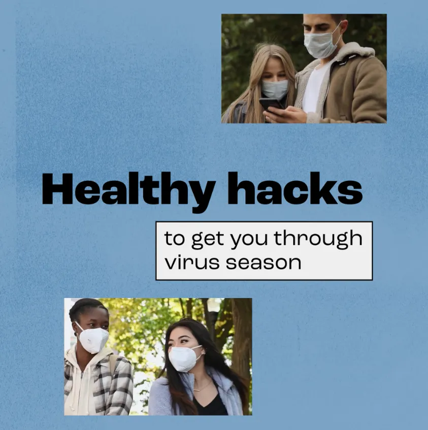 Social media: Video highlights healthy hacks for virus season (English, Spanish) (0:40)