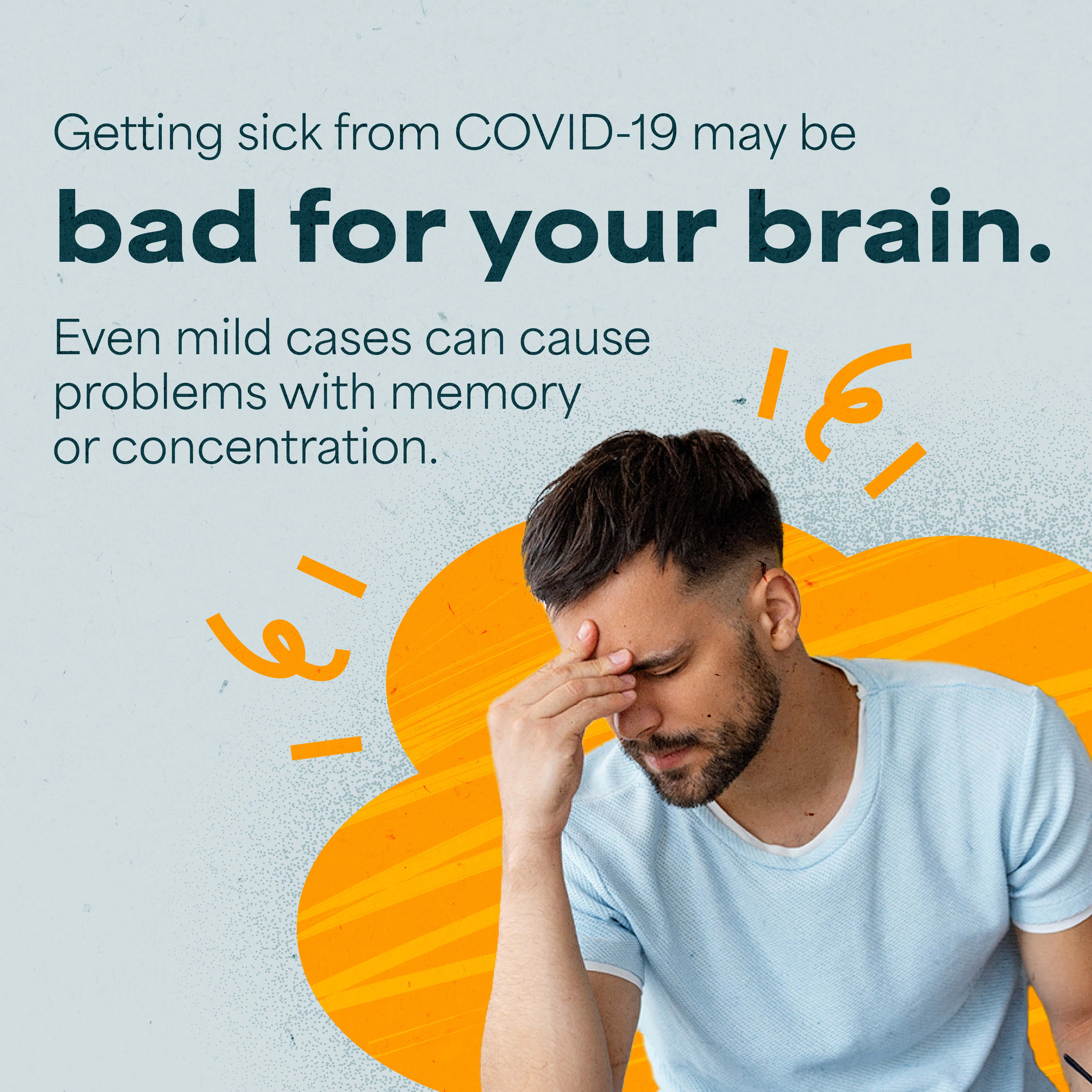 Social media: Graphic explains how COVID-19 can be bad for your brain (English, Spanish)