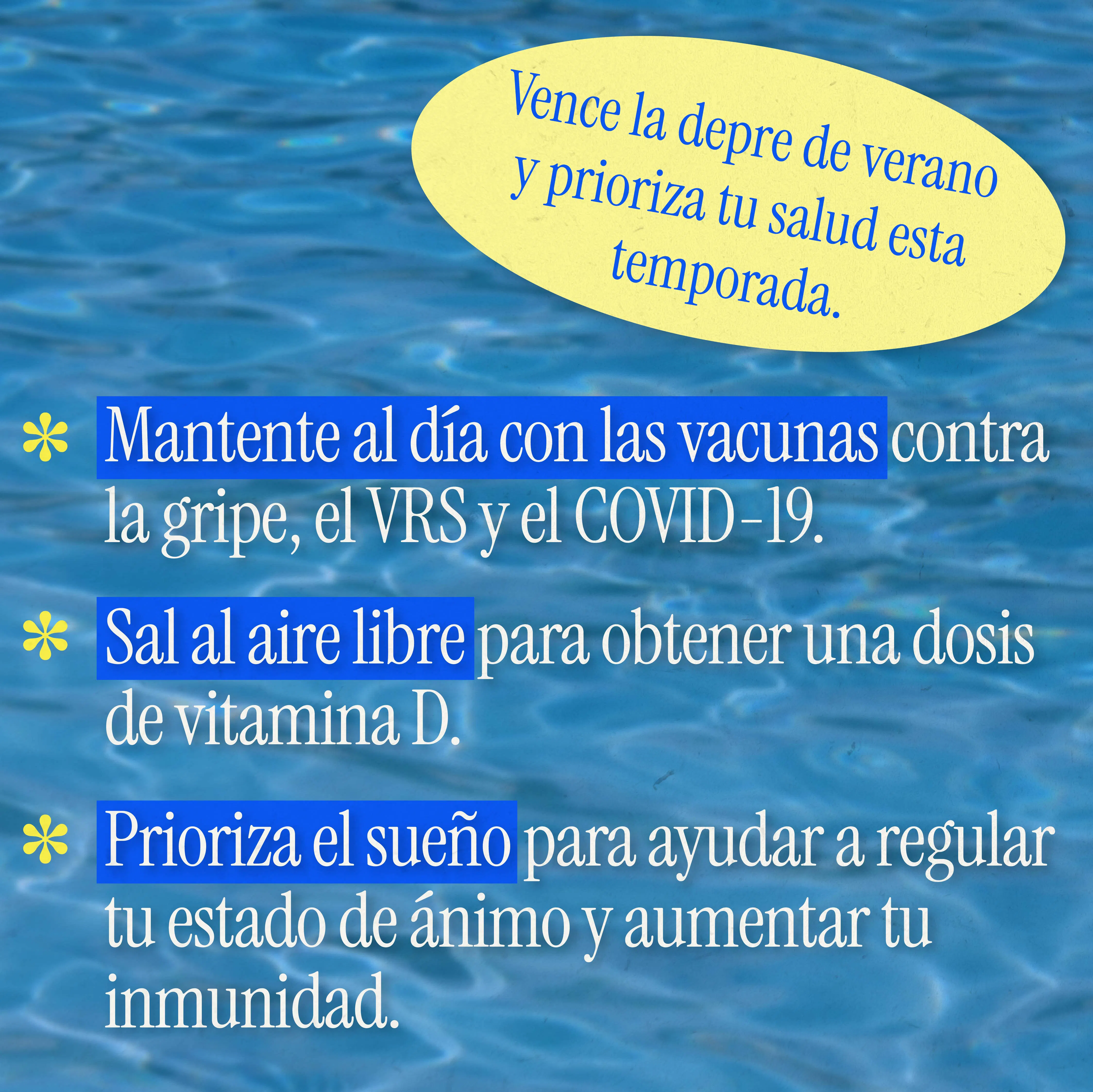 Redes sociales: Gráfico destaca la vacunación para un verano saludable (inglés, español)