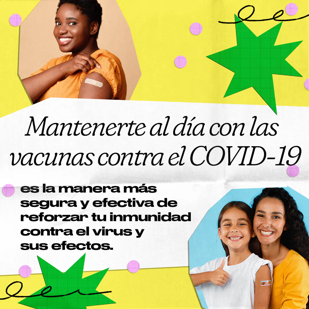 Redes sociales: Gráfico promueve las vacunas contra el COVID-19 como una manera más segura de desarrollar inmunidad (inglés, español)