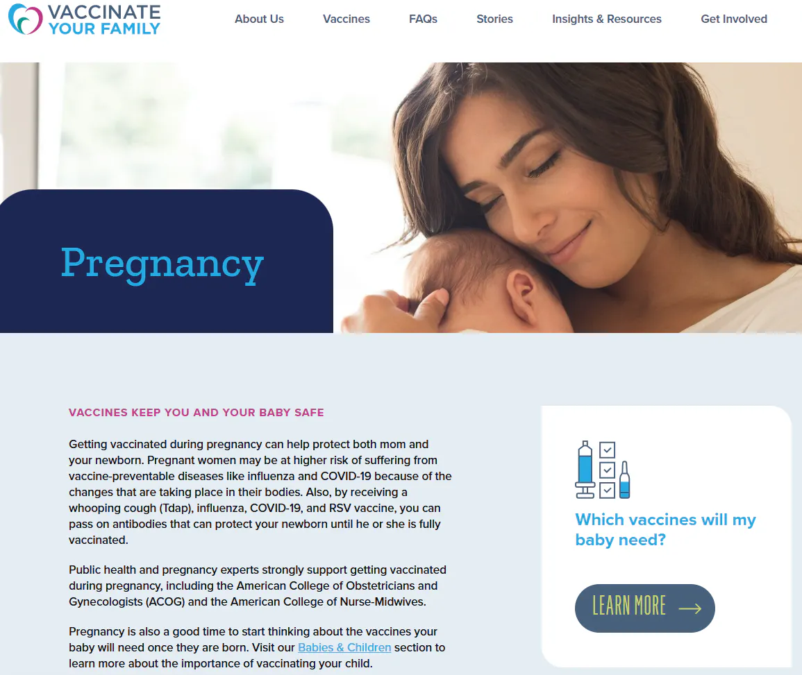 Toolkit: Vaccine recommendations during pregnancy
