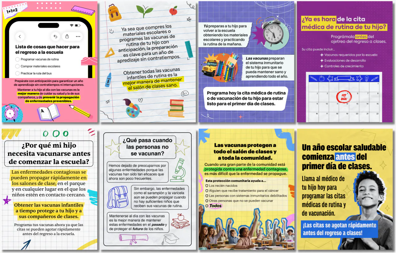 Las vacunas forman parte de los preparativos para el regreso a clases