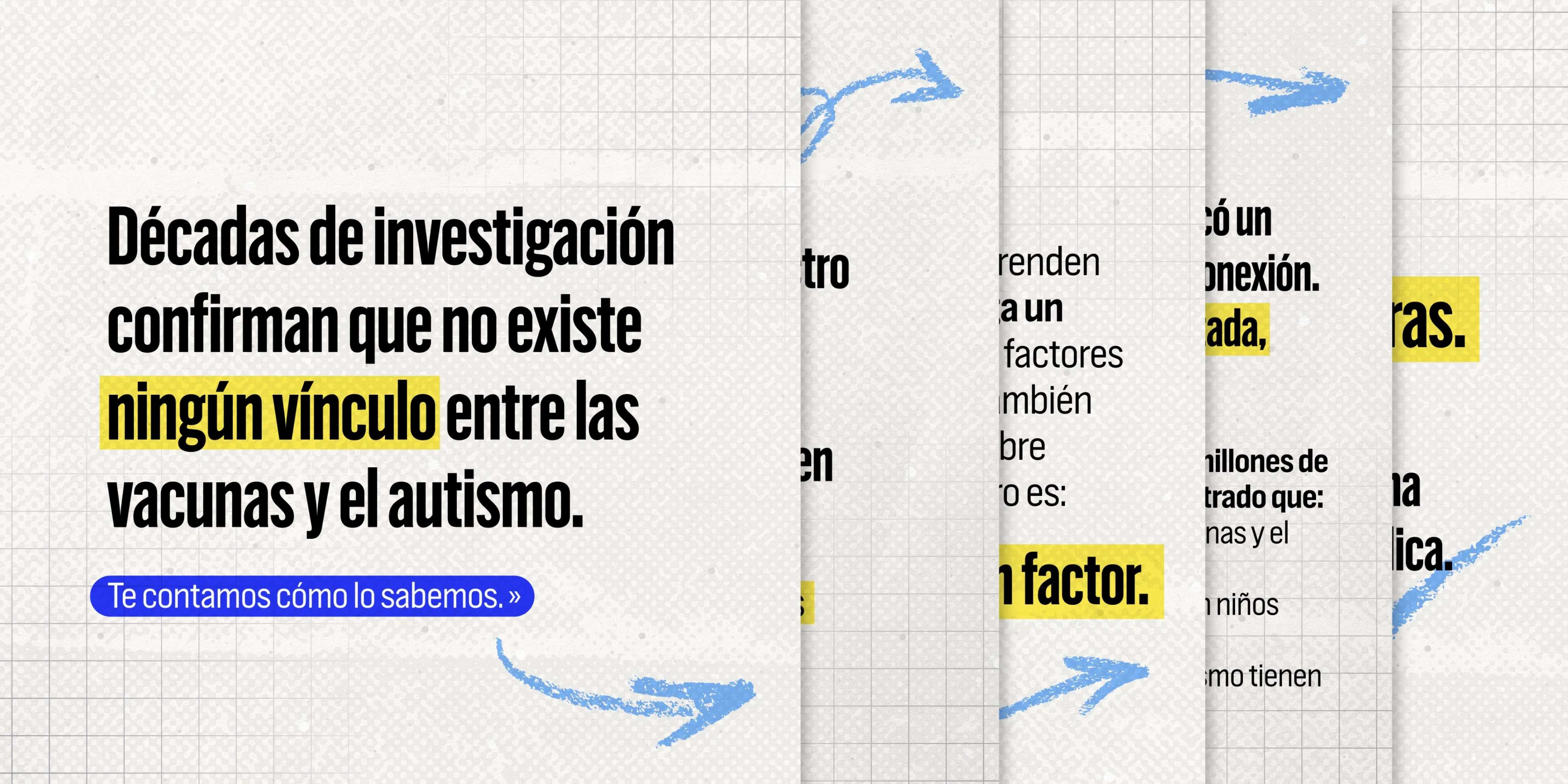 Sabemos que no hay un vínculo entre las vacunas y el autismo