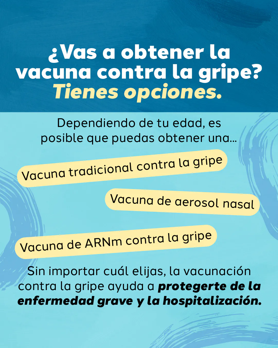 ¿Vas a obtener una vacuna contra la gripe? Tienes opciones.