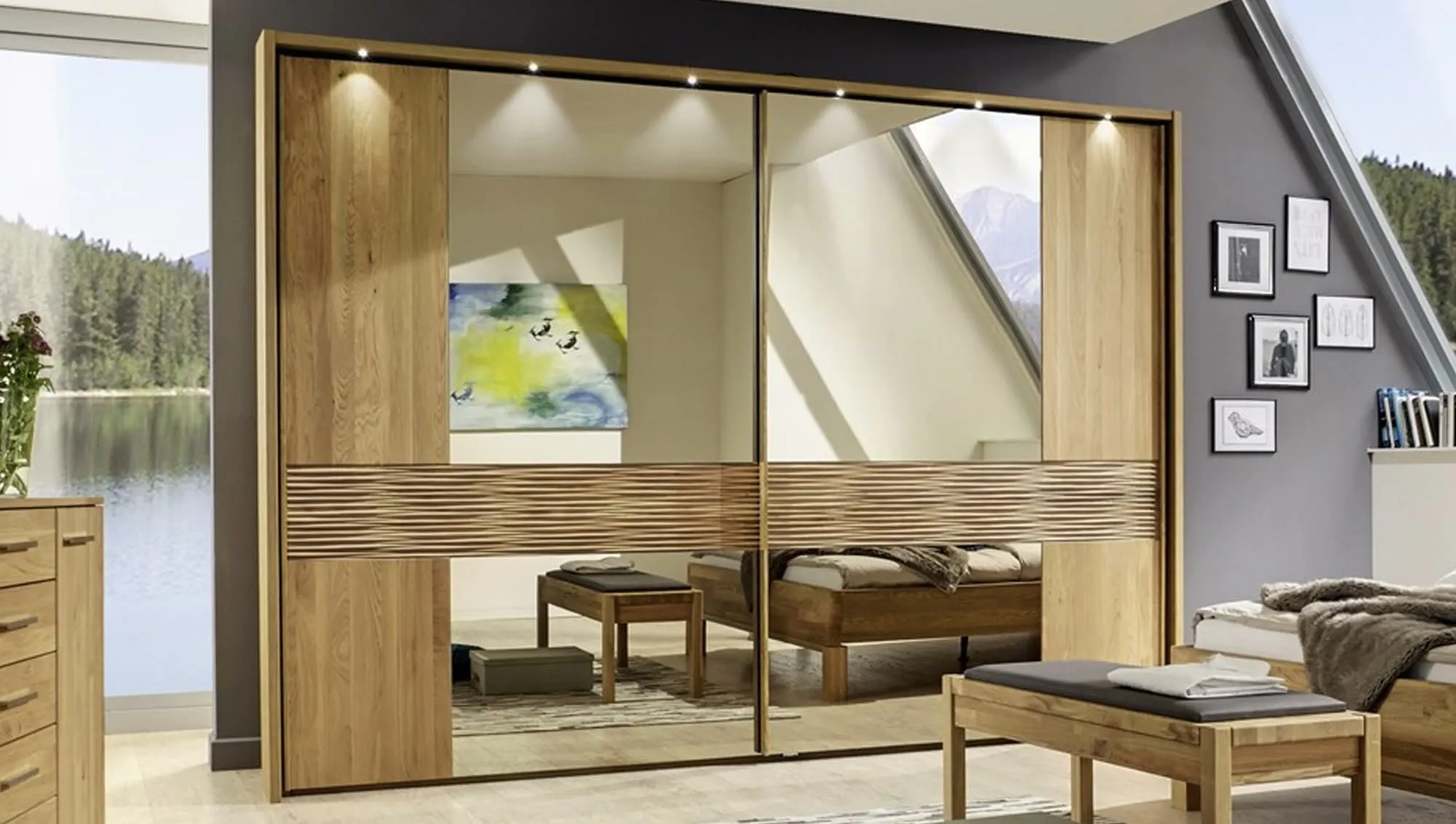 Consider Mirrored Wardrobes