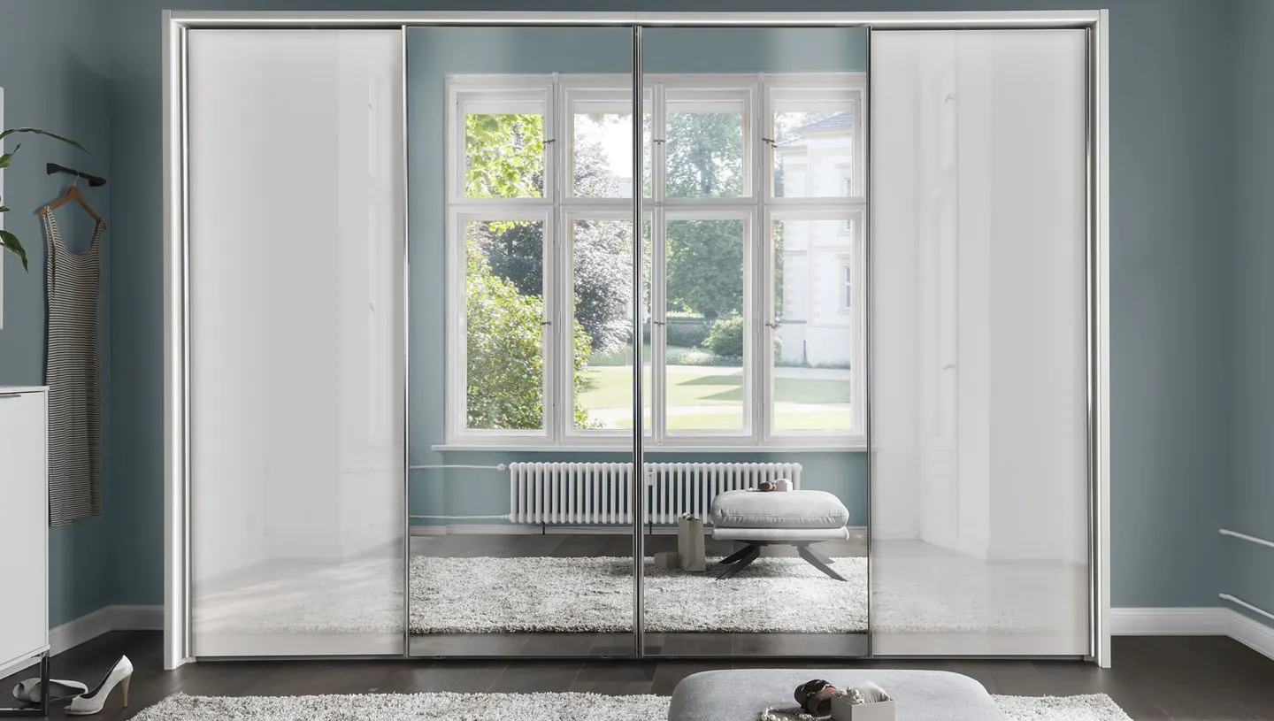 Sliding wardrobes are ideal for small bedrooms with limited space