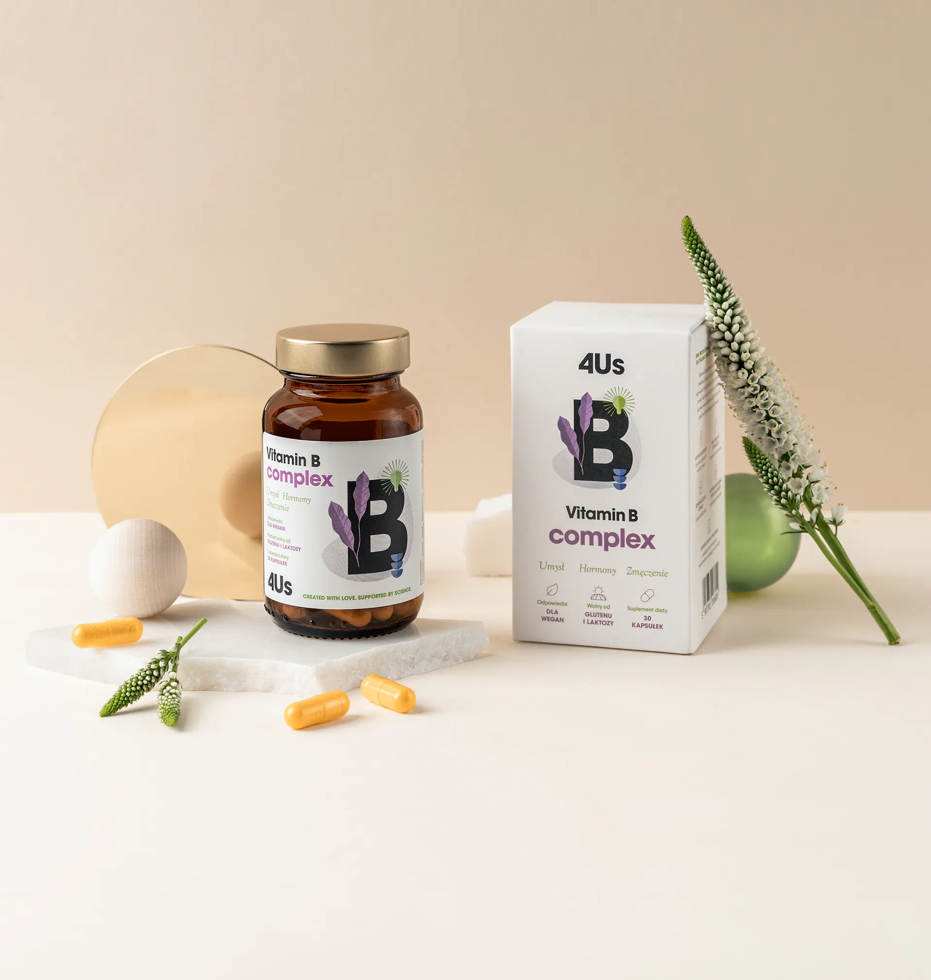 Vitamin B complex HealthLabs Wsparcie układu nerwowego
