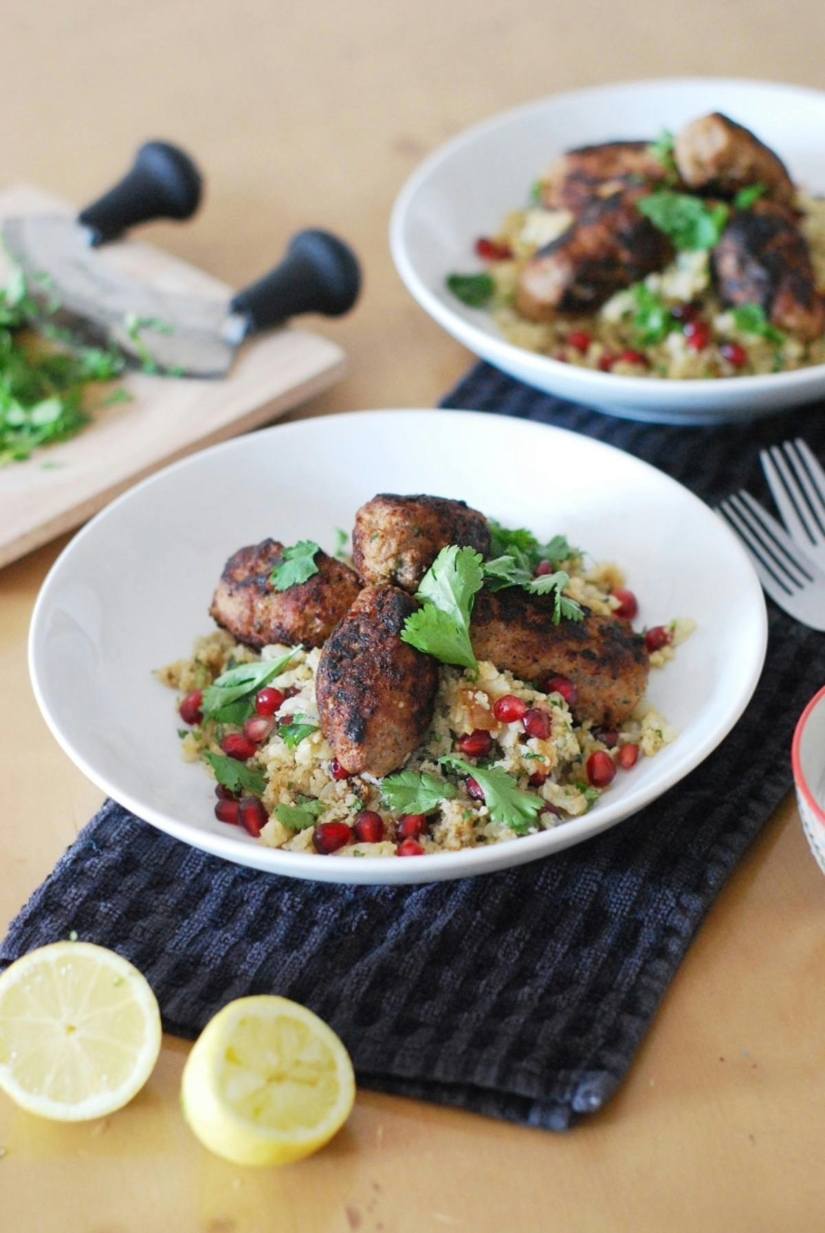 Lamb Koftas with Cauliflower ‘Cous Cous’