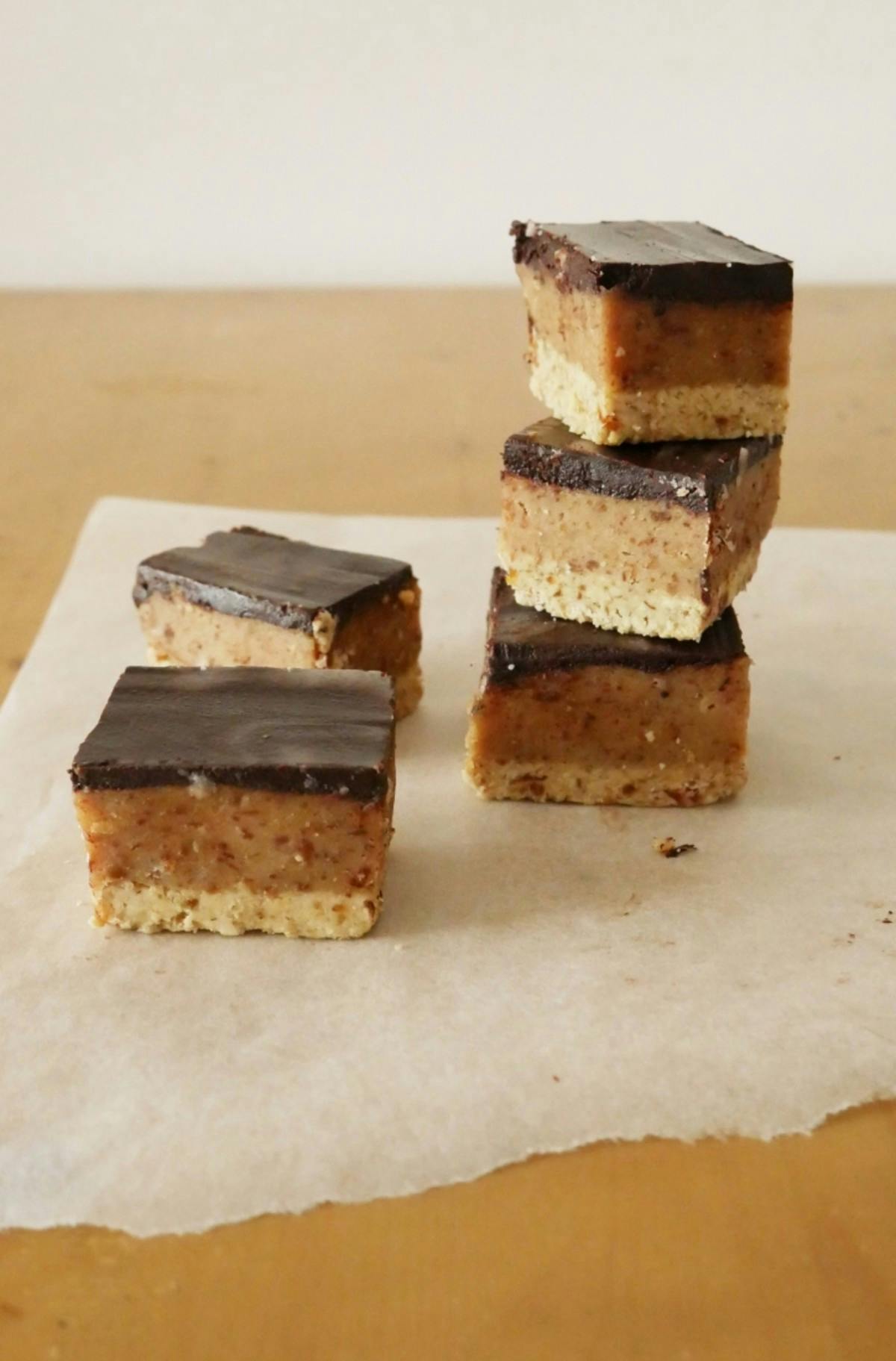 Raw Millionaire's Shortbread