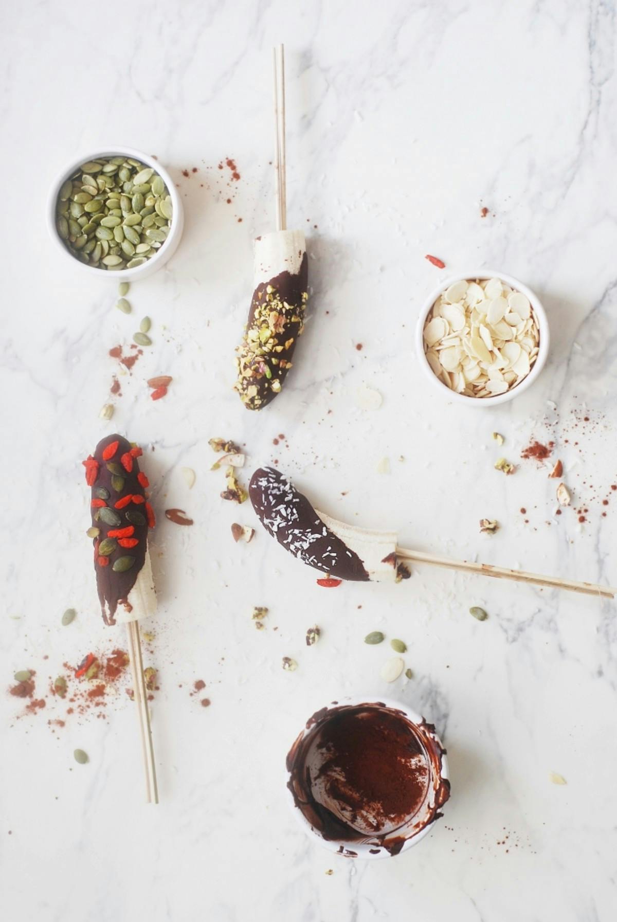 Frozen Banana Pops